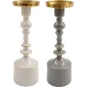 Bougeoir en aluminium 28 cm Tonal (Lot de 2)