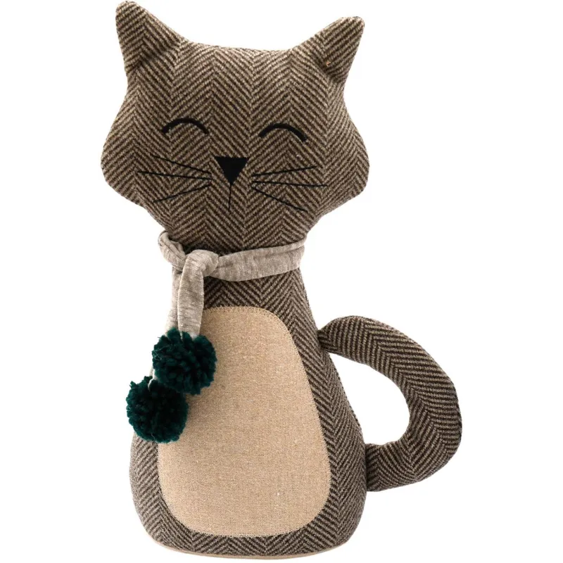 Bloc porte en tissu Chat
