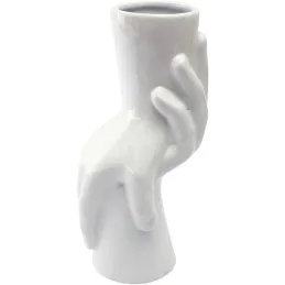 Vase en dolomite Main 24 cm