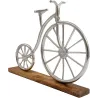 Velo vintage à poser en aluminium et manguier