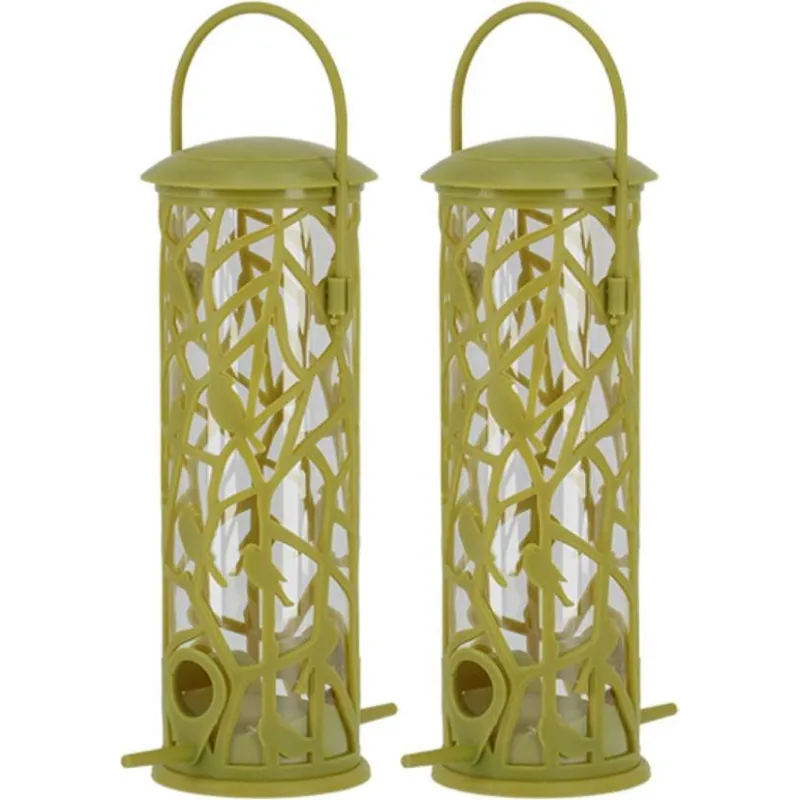 Mangeoire silo pour oiseaux Chiffchaff (Lot de 2)