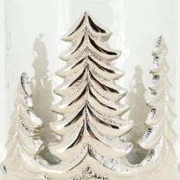 Photophore Sapin en verre et aluminium