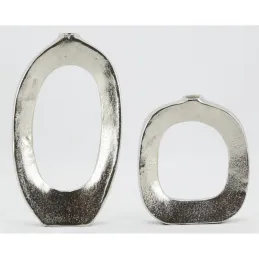 Vases cercle en aluminium (Lot de 2)
