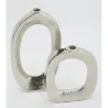 Vases cercle en aluminium (Lot de 2)