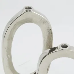 Vases cercle en aluminium (Lot de 2)
