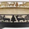 Table d'appoint Cerf en métal et bois