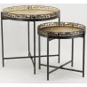 Table d'appoint Cerf en métal et bois