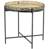 Table d'appoint Cerf en métal et bois