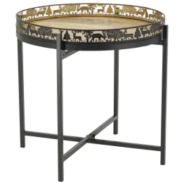 Table d'appoint Cerf en métal et bois