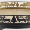 Table d'appoint Cerf en métal et bois