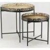 Table d'appoint Cerf en métal et bois