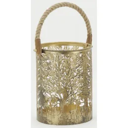 Lanternes en métal doré Cerf (lot de 3)