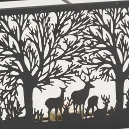 Photophores en métal Cerf rectangulaires (lot de 3)