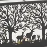 Photophores en métal Cerf rectangulaires (lot de 3)