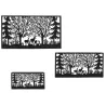 Photophores en métal Cerf rectangulaires (lot de 3)