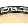Plateaux ronds en métal et bois Cerf (lot de 2)