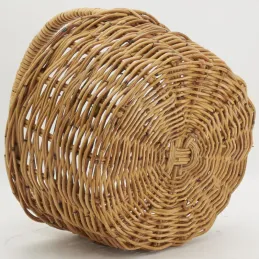 Panier ovale en poelet marron