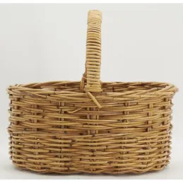 Panier ovale en poelet marron