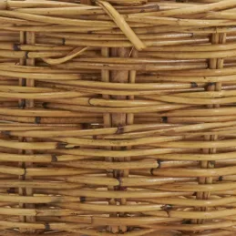 Panier ovale en poelet marron