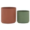 Cache-pots en métal assortis (lot de 2)