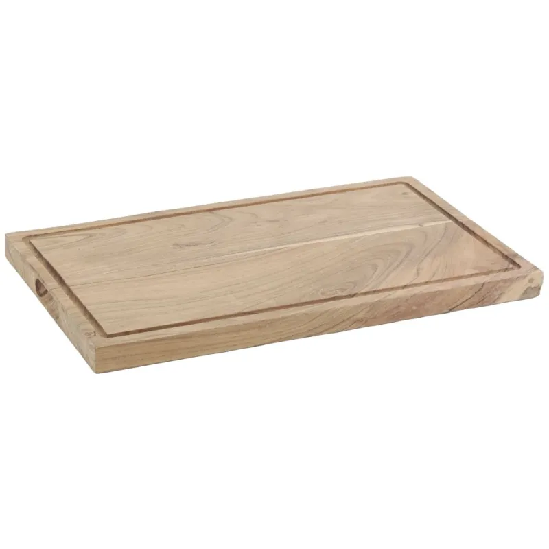 Planche à découper rectangulaire en acacia 50 x 30 x 3 cm