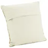 Coussin à fleurs jaune et blanc
