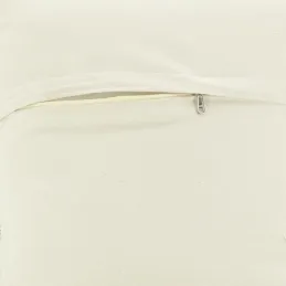Coussin à fleurs jaune et blanc