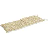 Matelas de sol en coton imprimé jaune et blanc