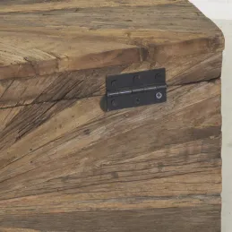 Coffre de rangement en bois recyclé