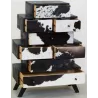 Grande commode Zigzag Vache noire