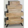 Grande commode Zigzag Vache noire