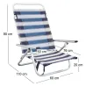 Fauteuil de plage en aluminium Maribel