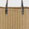 Sac à mains en jute à rayures