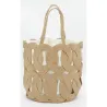 Sac en jute ajouré doublé coton