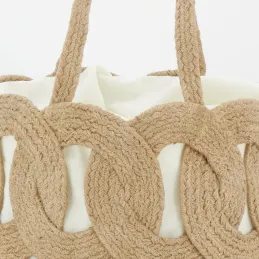Sac en jute ajouré doublé coton