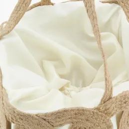 Sac en jute ajouré doublé coton