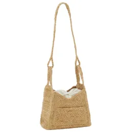 Sac bandoulière en jute tressé