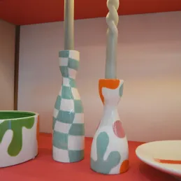 Bougeoir en céramique  Nino