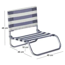 Siege plage en aluminium Basic