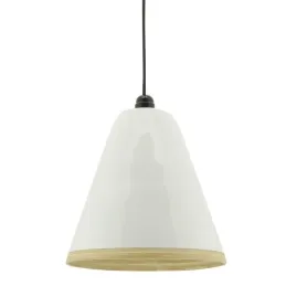 Abat-jour luminaire en bambou laqué