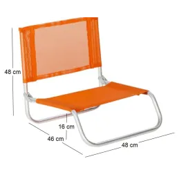Siege plage en aluminium Basic