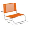 Siege plage en aluminium Basic