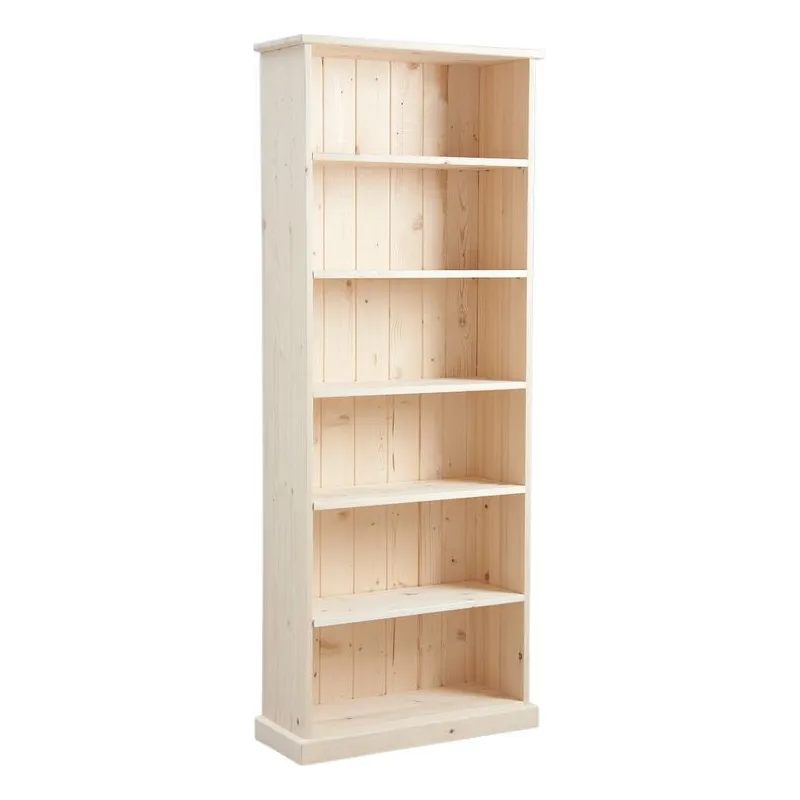 Bibliothèque en épicéa brut
