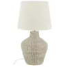 Lampe en jonc et coton