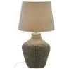 Lampe en jonc et coton