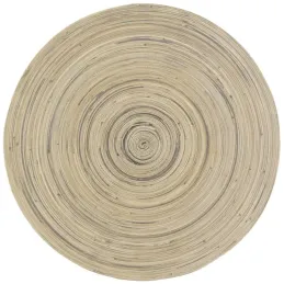 Sets de table en bambou naturel et noir (lot de 6)