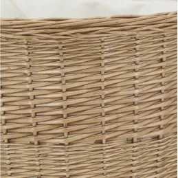 Corbeille en osier miel et coton