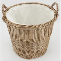 Corbeille en osier miel et coton