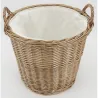 Corbeille en osier miel et coton