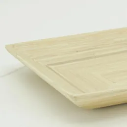 Corbeille rectangulaire en bambou naturelle
